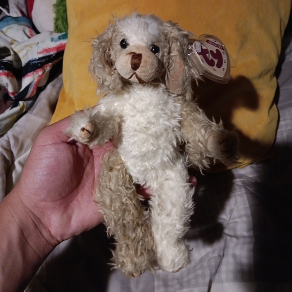Ty Other - Vintage 1993 Ty Attic Treasures Scruffy Dog Jointed 9"  Retired